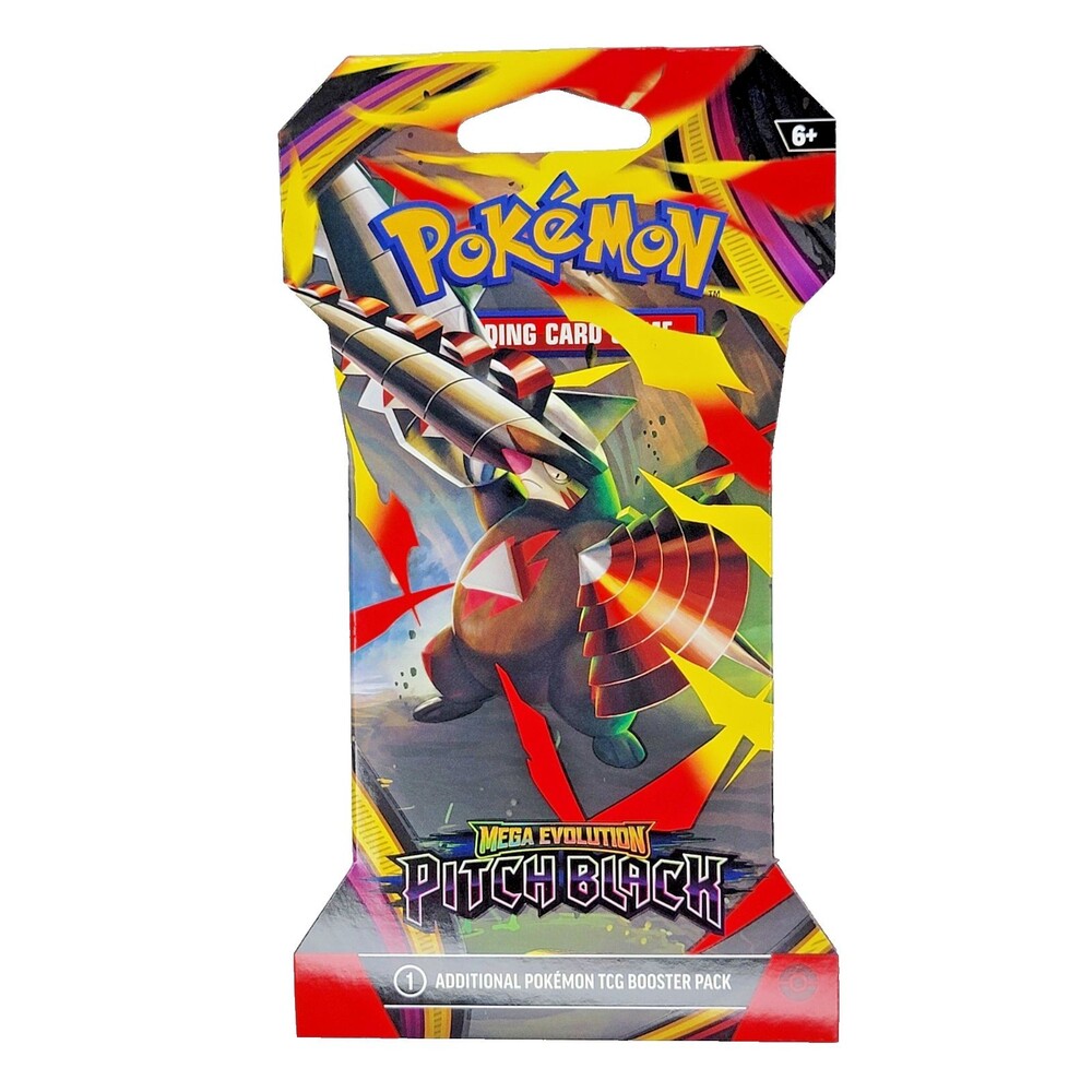 Pokémon Mega Evolution Pitch Black Sleeved Booster Pack 1 ea